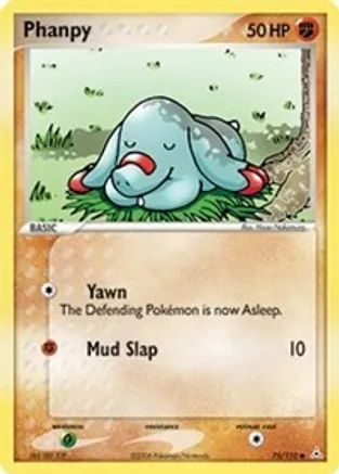 Phanpy — EX Holon Phantoms Pokémon TCG card by Hisao Nakamura