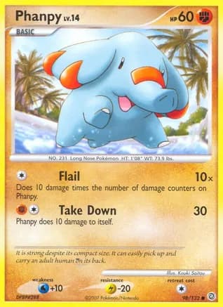 Phanpy — Secret Wonders Pokémon TCG card by Kouki Saitou
