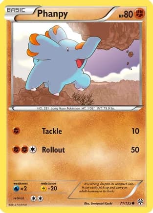 Phanpy — Plasma Storm Pokémon TCG card by Sumiyoshi Kizuki