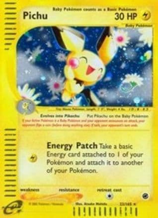 Pichu (22) — Expedition Pokémon TCG card by Mitsuhiro Arita