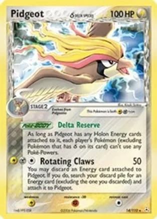 Pidgeot (Delta Species) — EX Holon Phantoms Pokémon TCG card by Kagemori Misawa