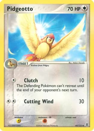 Pidgeotto — EX FireRed & LeafGreen Pokémon TCG card by Midori Harada