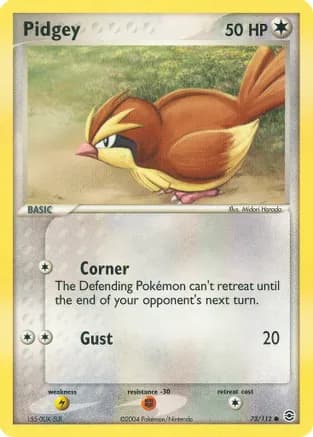 Pidgey — EX FireRed & LeafGreen Pokémon TCG card by Midori Harada
