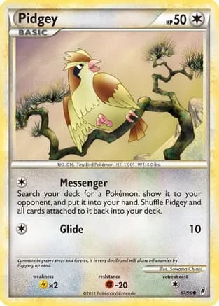 Pidgey — Call of Legends Pokémon TCG card by Suwama Chiaki