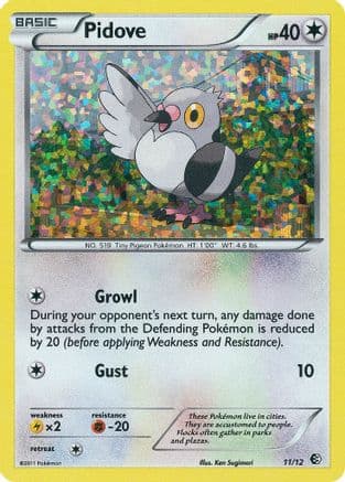 Pidove - 11/12 — McDonald's Promos 2011 Pokémon TCG card by Ken Sugimori