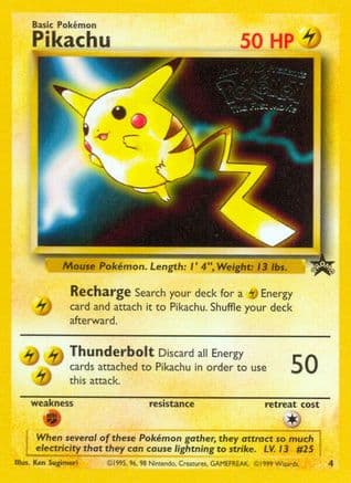 Pikachu (Movie Promo) — WoTC Promo Pokémon TCG card by Ken Sugimori