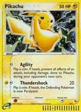 Pikachu - 012 (EX Series Collector's Tin) — Nintendo Promos Pokémon TCG card by Kouki Saitou