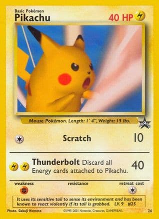 Pikachu (SNAP Promo) — WoTC Promo Pokémon TCG card by Gakuji Nomoto