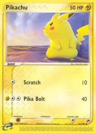 Pikachu — EX Sandstorm