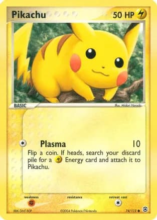 Pikachu — EX FireRed & LeafGreen Pokémon TCG card by Midori Harada