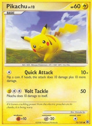 Pikachu — Majestic Dawn Pokémon TCG card by Hajime Kusajima