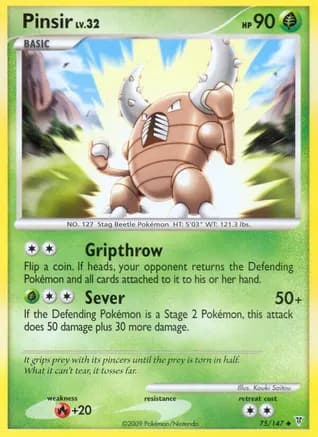 Pinsir — Supreme Victors Pokémon TCG card by Kouki Saitou