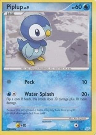 Piplup — DP Trainer Kit: Manaphy & Lucario Pokémon TCG card by Kouki Saito