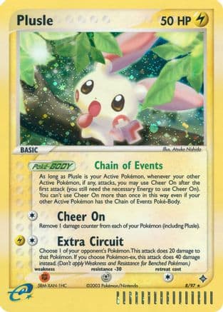 Plusle — Dragon Pokémon TCG card by Atsuko Nishida