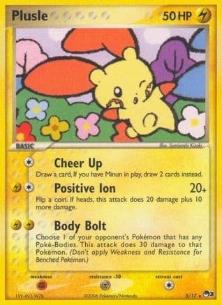 Plusle — POP Series 3 Pokémon TCG card by Sumiyoshi Kizuki