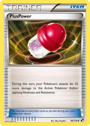 PlusPower — Black and White Pokémon TCG card by Mitsuhiro Arita