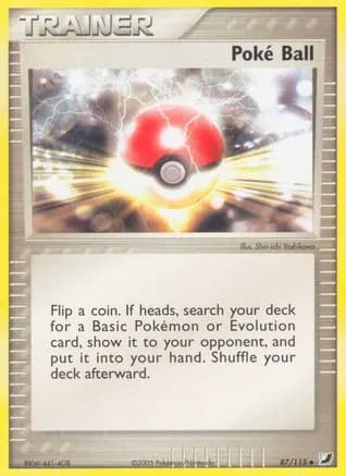 Poke Ball — EX Unseen Forces Pokémon TCG card by Shin-ichi Yoshikawa