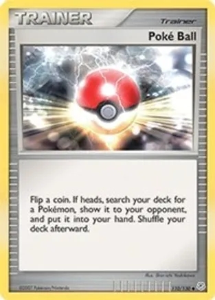 Poke Ball — Diamond and Pearl Pokémon TCG card by Shin-ichi Yoshikawa