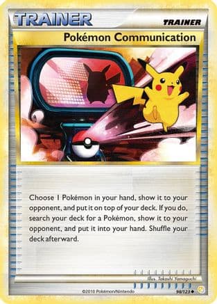 Pokemon Communication — HeartGold SoulSilver Pokémon TCG card by Takashi Yamaguchi