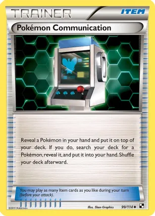 Pokemon Communication — Black and White Pokémon TCG card by 5ban Graphics