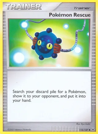 Pokemon Rescue — Platinum Pokémon TCG card by Ryo Ueda