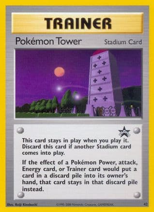 Pokemon Tower — WoTC Promo Pokémon TCG card by Keiji Kinebuchi