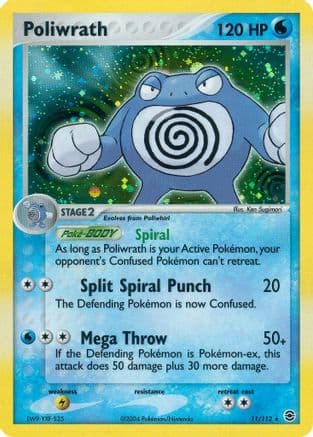 Poliwrath — FireRed & LeafGreen Pokémon TCG card by Hajime Kusajima