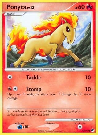 Ponyta (72) — Arceus Pokémon TCG card by Midori Harada
