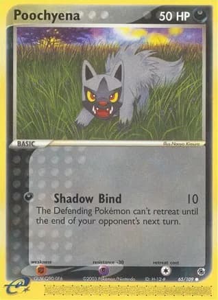 Poochyena - 65/109 — EX Ruby and Sapphire Pokémon TCG card by Naoyo Kimura