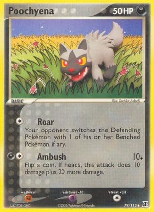 Poochyena — EX Delta Species Pokémon TCG card by Sachiko Adachi