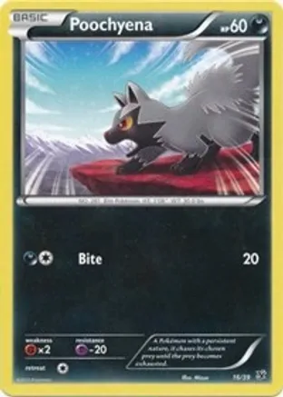 Poochyena — Kalos Starter Set Pokémon TCG card by Mizue