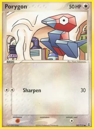 Porygon — EX Delta Species Pokémon TCG card by Hisao Nakamura