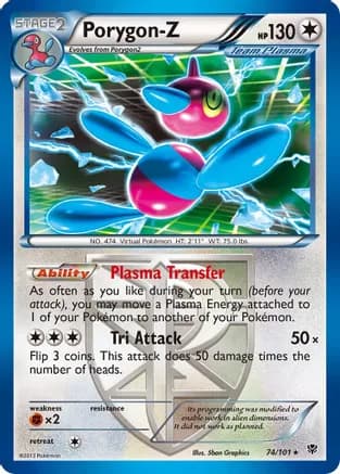 Porygon-Z (Team Plasma) — Plasma Blast Pokémon TCG card by Sbon Graphics