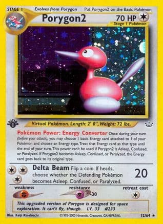 Porygon2 — Neo Revelation Pokémon TCG card by Kagemaru Himeno
