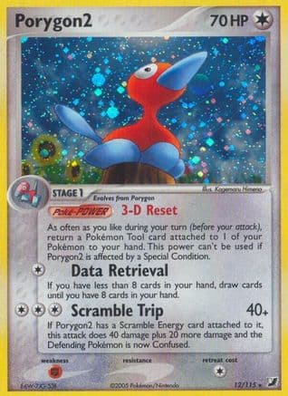 Porygon2 — Unseen Forces Pokémon TCG card by Kagemaru Himeno