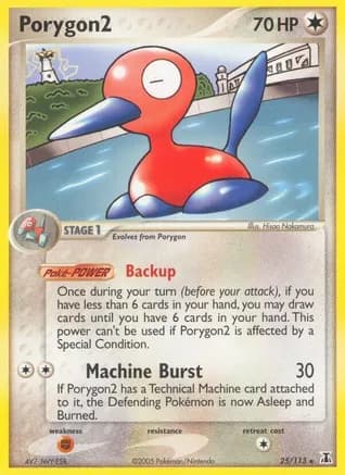 Porygon2 — EX Delta Species Pokémon TCG card by Hisao Nakamura