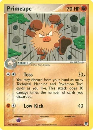 Primeape — EX FireRed & LeafGreen Pokémon TCG card by Miki Tanaka