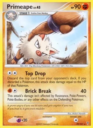 Primeape — Supreme Victors Pokémon TCG card by Midori Harada
