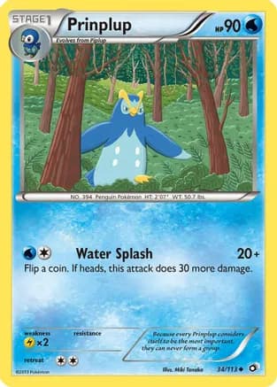 Prinplup — Legendary Treasures Pokémon TCG card by Miki Tanaka