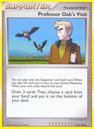 Professor Oak's Visit — Secret Wonders Pokémon TCG card by Ken Sugimori