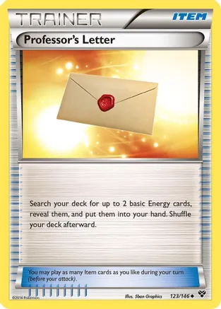 Professor's Letter — XY Base Set