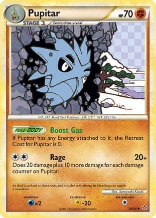 Pupitar (38) — Unleashed Pokémon TCG card by Sumiyoshi Kizuki