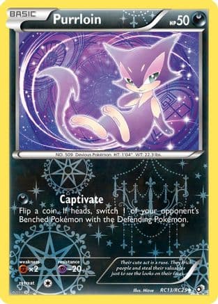 Purrloin — Legendary Treasures: Radiant Collection Pokémon TCG card by Mizue