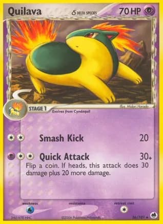 Quilava (Delta Species) — EX Dragon Frontiers