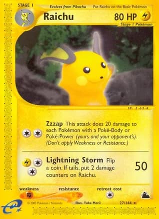 Raichu (27) — Skyridge