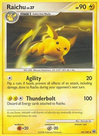 Raichu — Majestic Dawn Pokémon TCG card by Daisuke Ito