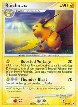 Raichu — Arceus Pokémon TCG card by Mitsuhiro Arita