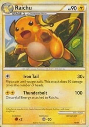 Raichu (#19 Non-Holo) — HGSS Trainer Kit: Gyarados & Raichu