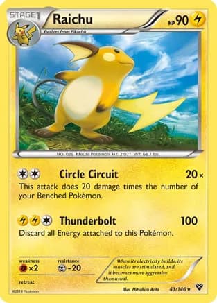 Raichu — XY Base Set