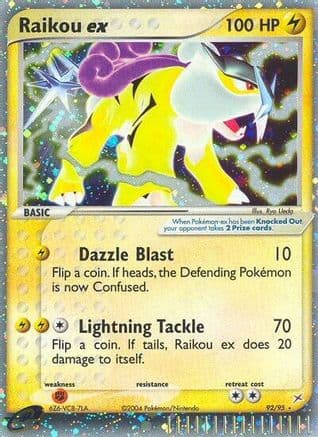 Raikou ex — EX Team Magma vs Team Aqua Pokémon TCG card by Ryo Ueda
